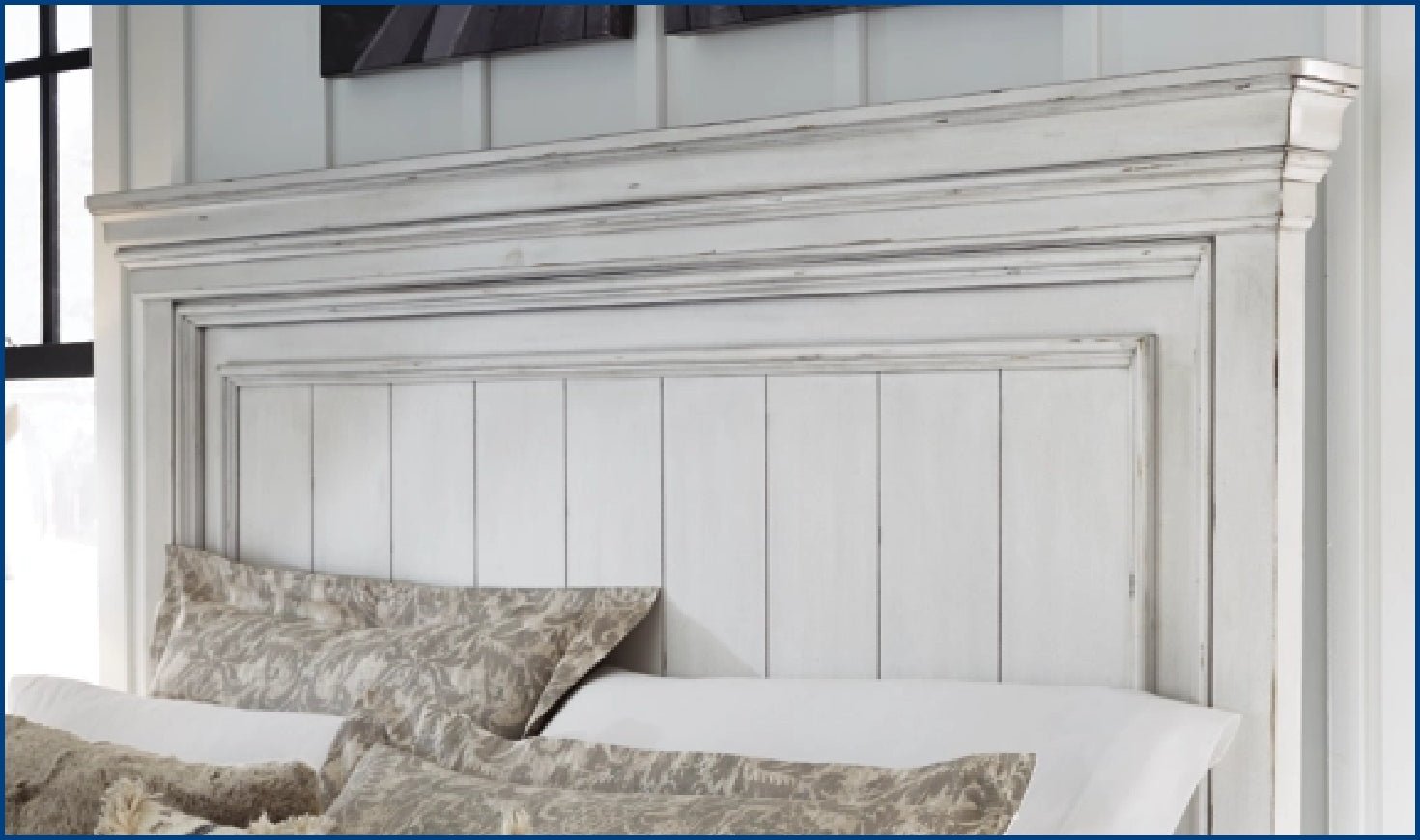 Ashley Kanwyn Wooden Bed In Whitewash - Image 7