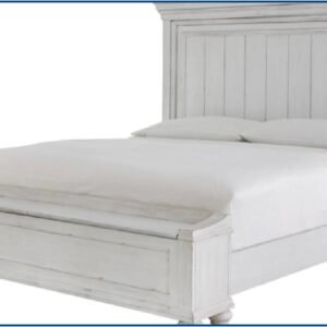 Ashley Kanwyn Wooden Bed In Whitewash