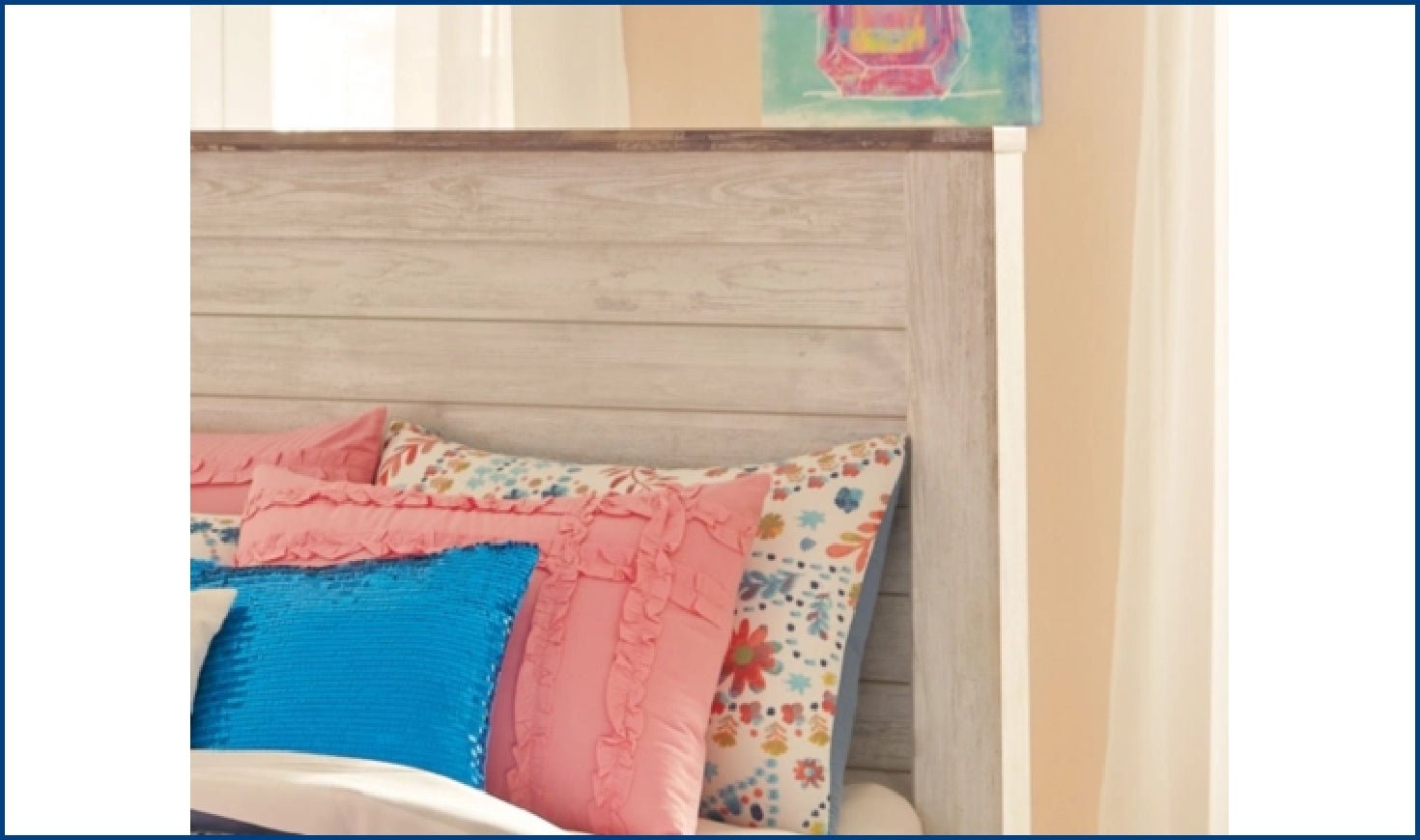 Modern Heritage Willowton Traditional Wooden Bed in Whitewashed Finish - Image 12